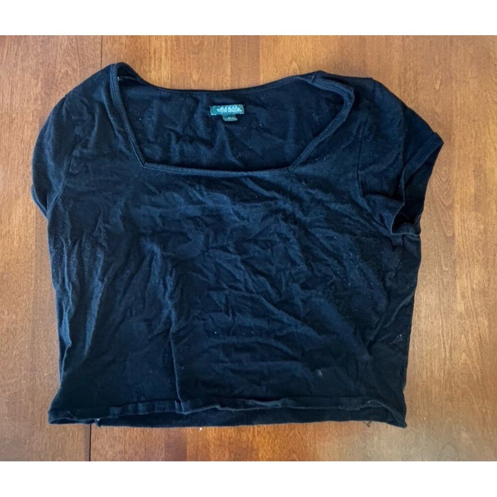 Black Crop Top XL